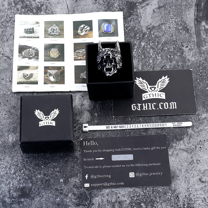 8384-wolf-warrior-stainless-steel-skull-ring-8.jpg Wolf Warrior Stainless Steel Skull Ring