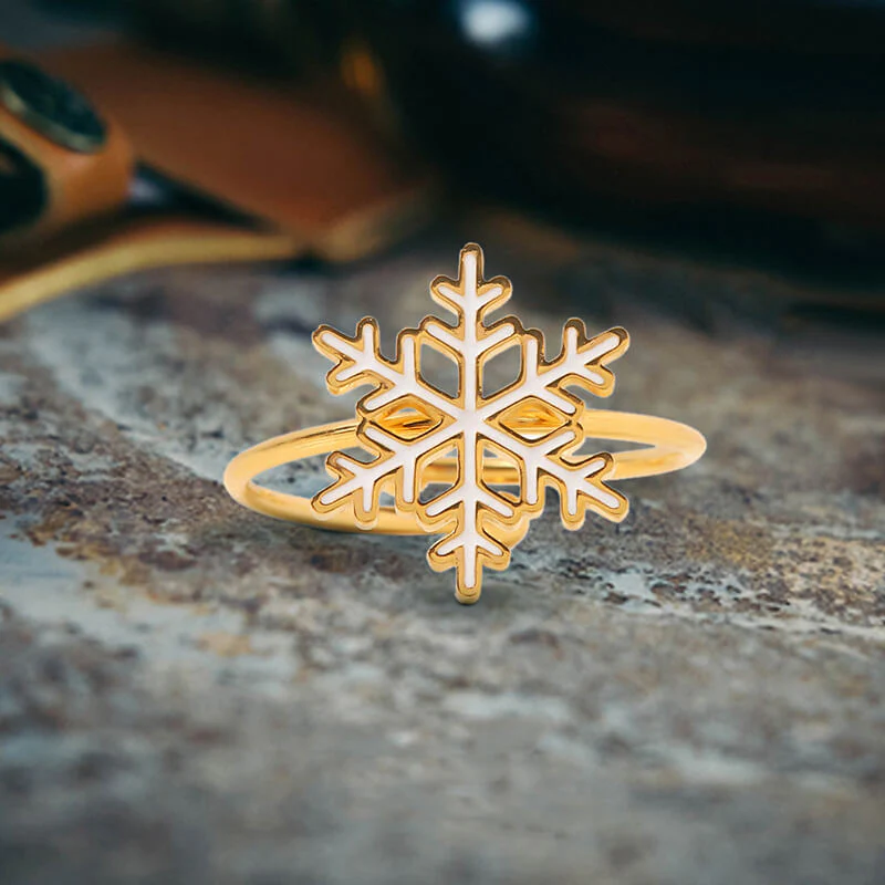 Christmas Cute Stainless Steel Open Ring