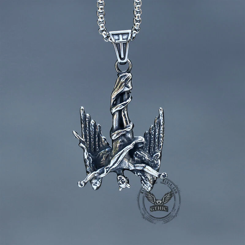 Fallen Angel Stainless Steel Pendant