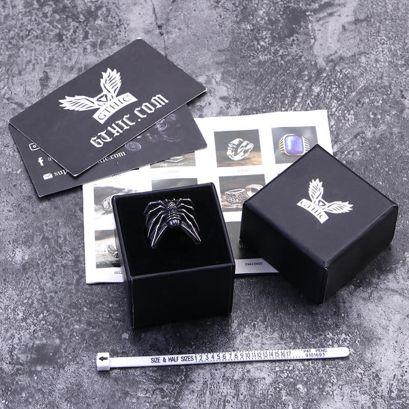 8728-spider-stainless-steel-animal-ring-11.jpg Spider Stainless Steel Animal Ring