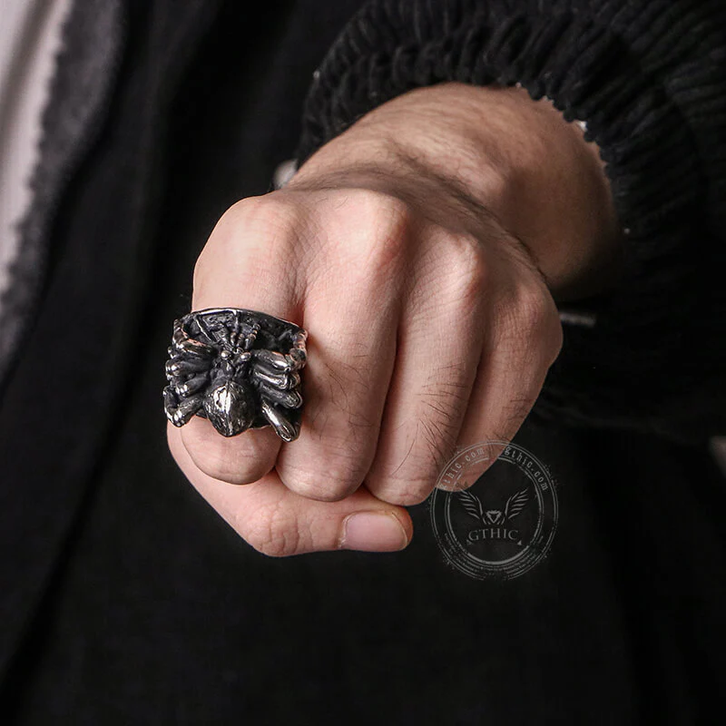 8728-spider-stainless-steel-animal-ring-2.webp Spider Stainless Steel Animal Ring