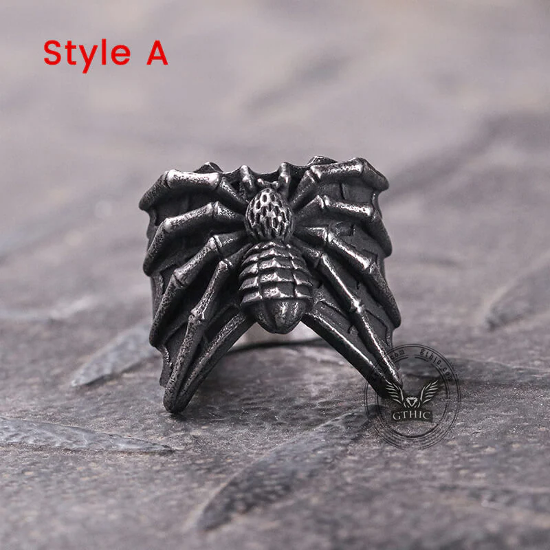 8728-spider-stainless-steel-animal-ring-6.webp Spider Stainless Steel Animal Ring