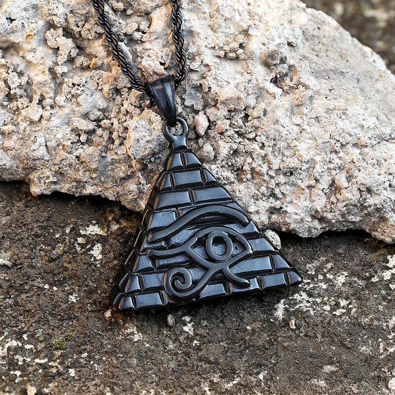 8832-black-pendant-only-black-pendant-only-variation-1.jpg Triangle Pyramid Eye of Ra Stainless Steel Pendant