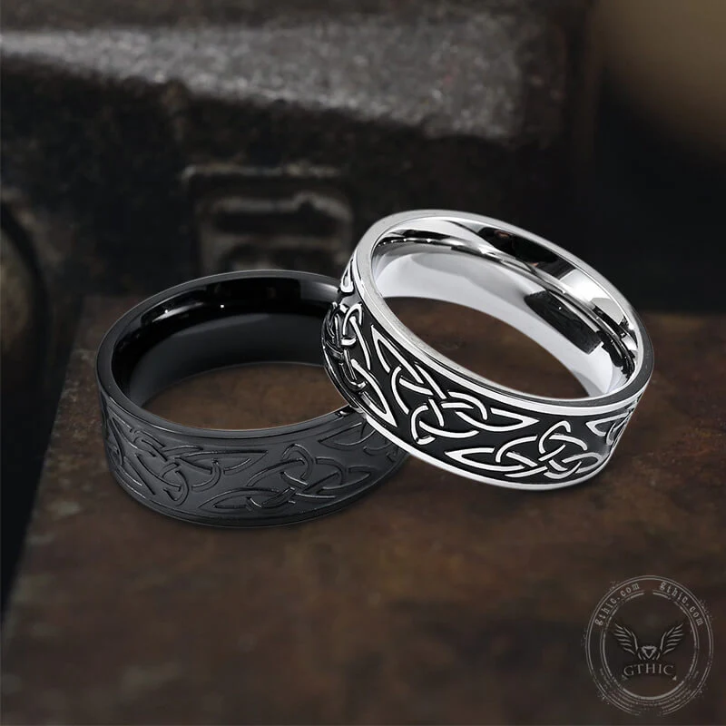 8840-celtic-triquetra-knot-stainless-steel-viking-ring-4.webp Celtic Triquetra Knot Stainless Steel Viking Ring
