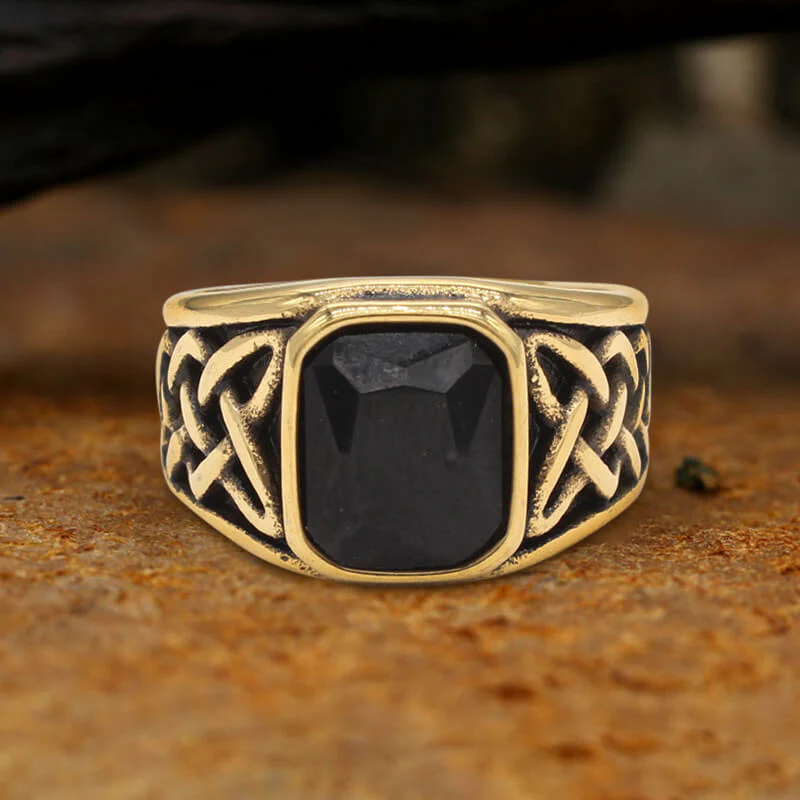 8943-viking-celtic-knot-gem-set-stainless-steel-ring-10.webp Viking Celtic Knot Gem-set Stainless Steel Ring