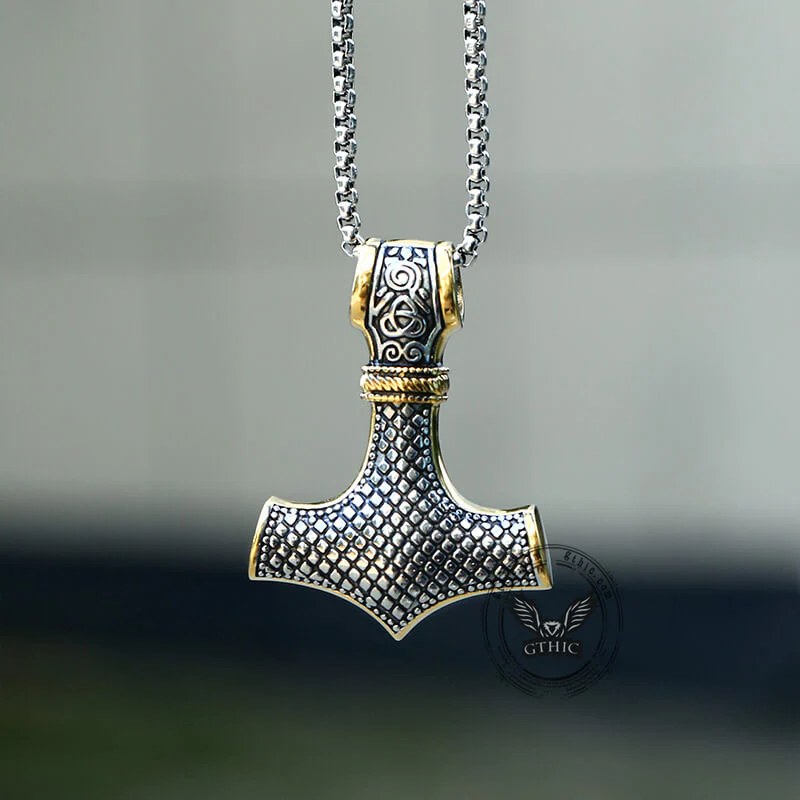Nordic Thor’s Hammer Stainless Steel Pendant
