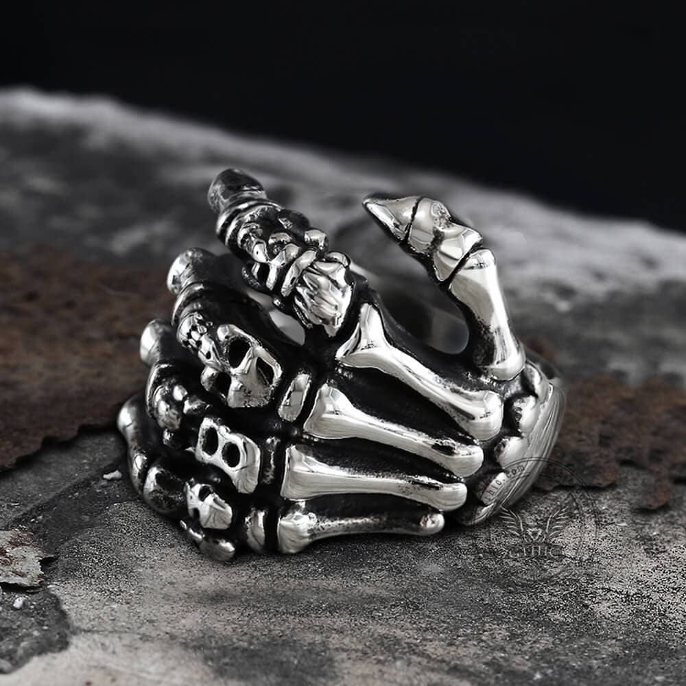 905-claw-stainless-steel-skull-ring-3.jpg Claw Stainless Steel Skull Ring