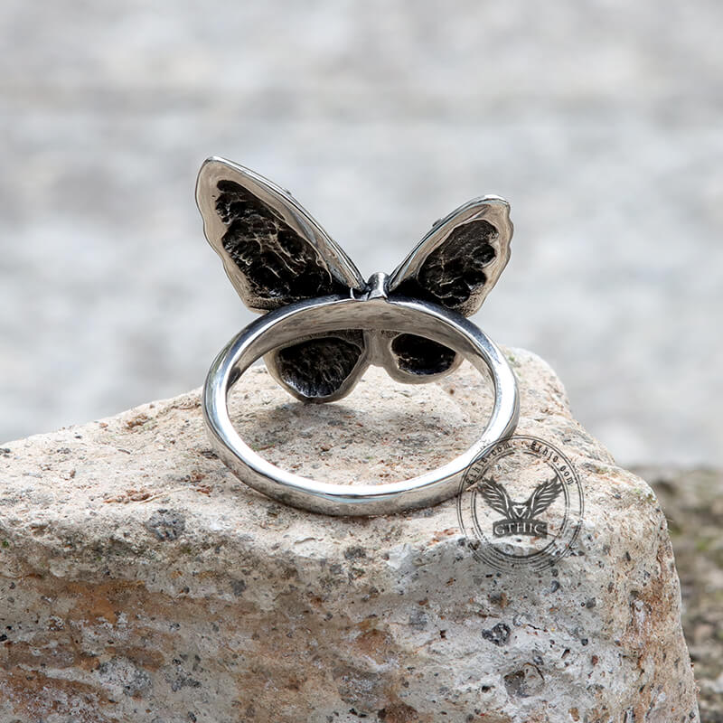 Vintage Butterfly Stainless Steel Animal Ring