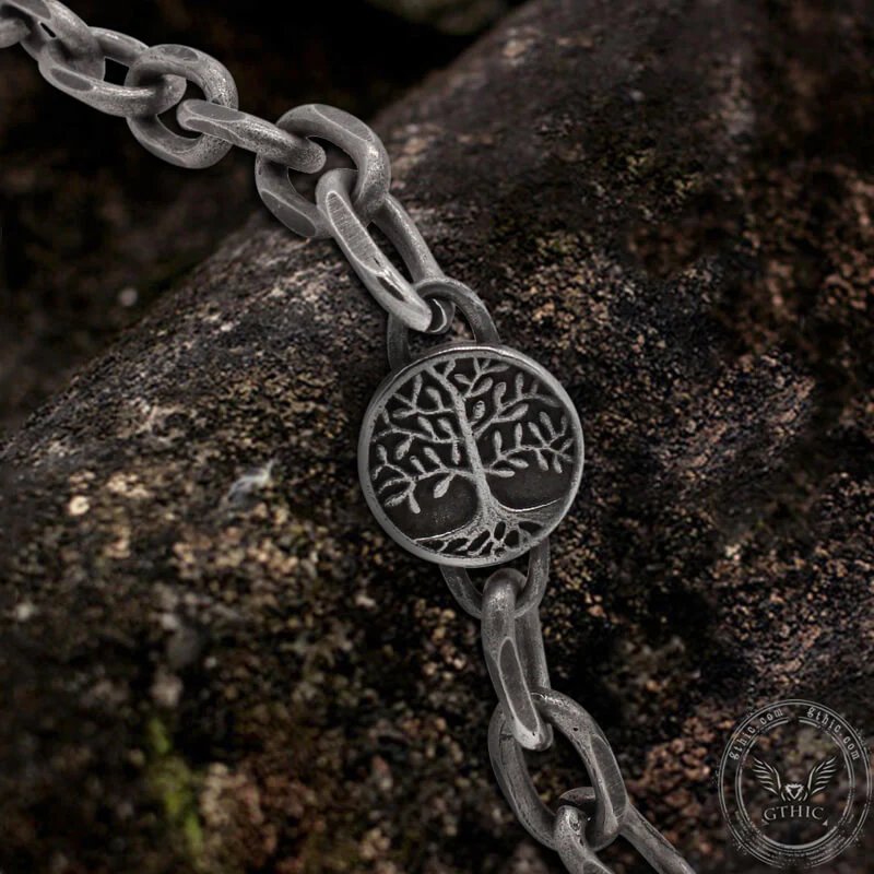 Vintage Stainless Steel Viking Necklace