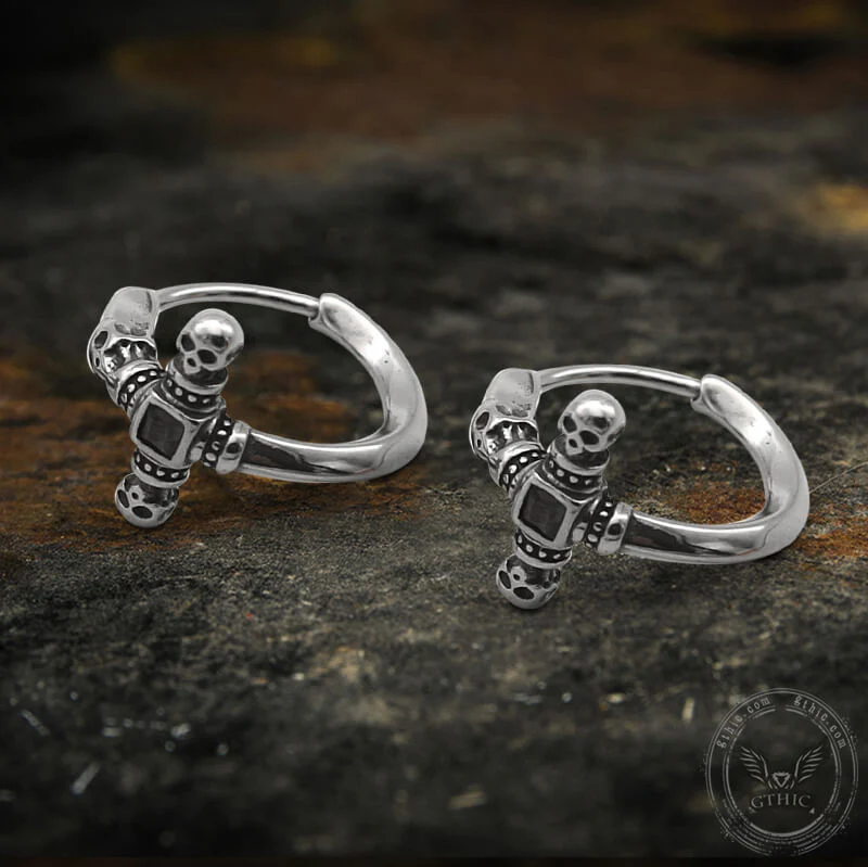 9277-punk-skull-cross-stainless-steel-hoop-earrings-4.webp Punk Skull Cross Stainless Steel Hoop Earrings