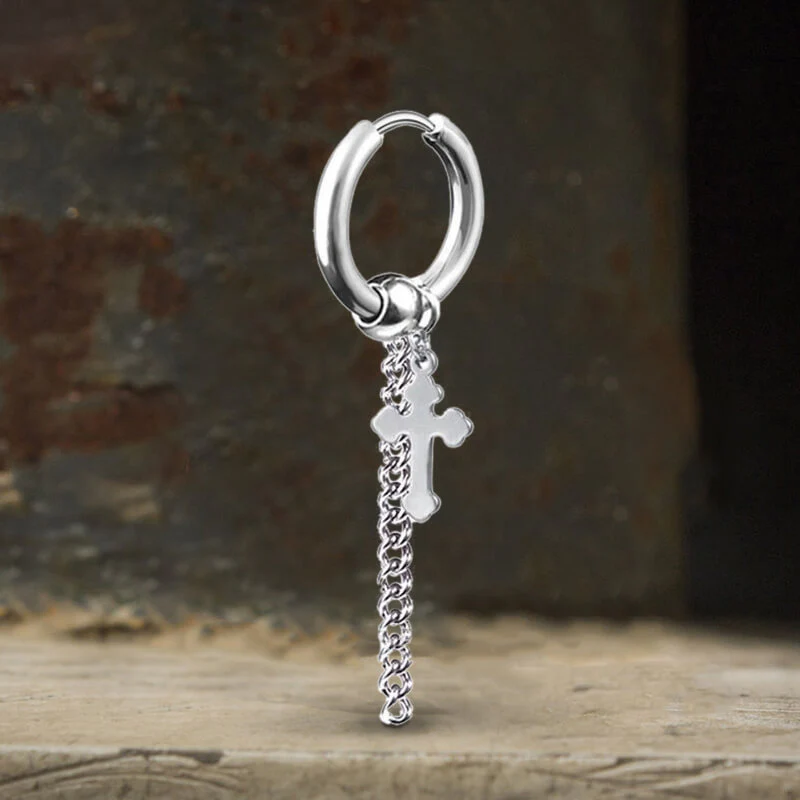 9298-minimalist-cross-chain-stainless-steel-hoop-earrings-3.webp Minimalist Cross Chain Stainless Steel Hoop Earrings