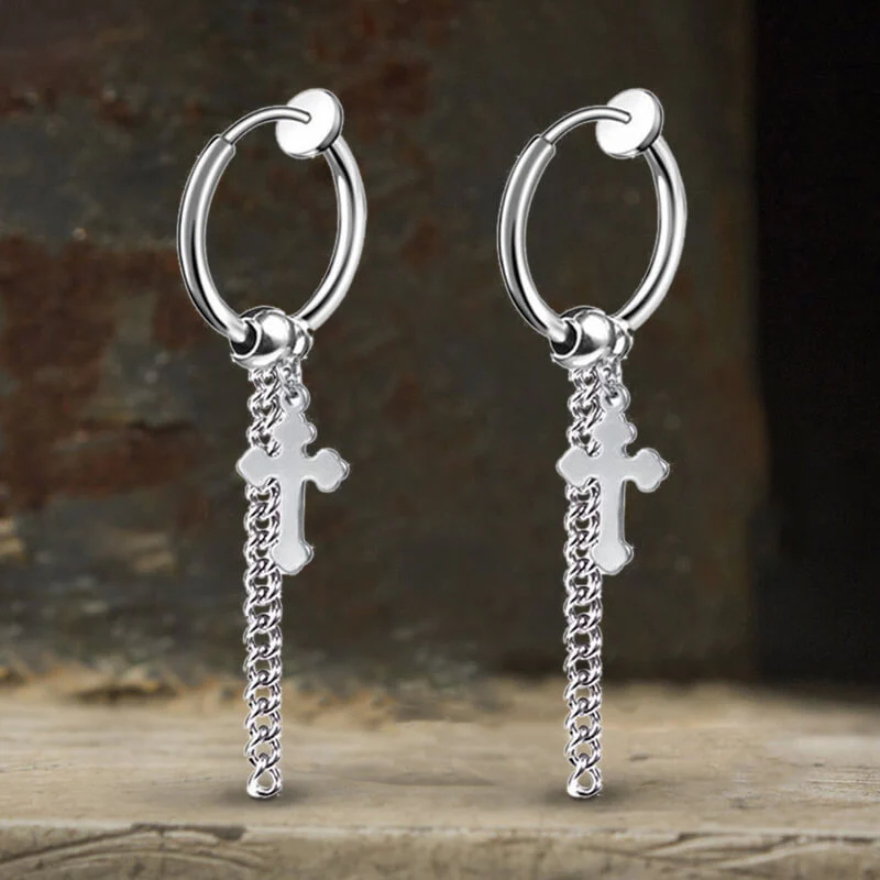 9298-minimalist-cross-chain-stainless-steel-hoop-earrings-6.webp Minimalist Cross Chain Stainless Steel Hoop Earrings