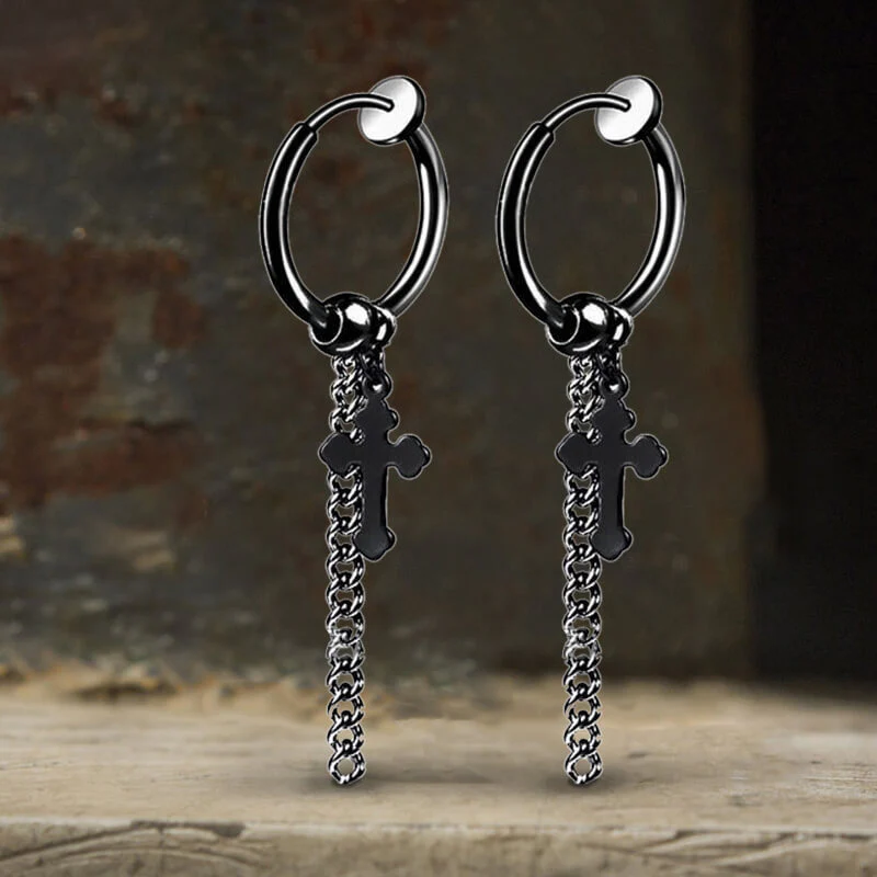 9298-minimalist-cross-chain-stainless-steel-hoop-earrings-8.webp Minimalist Cross Chain Stainless Steel Hoop Earrings