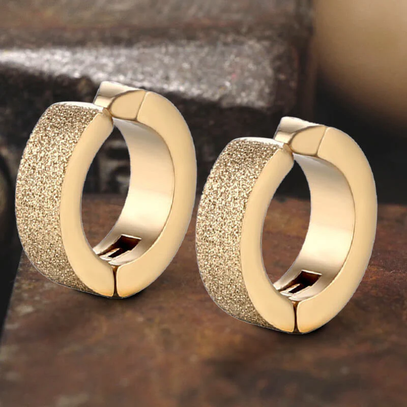 9330-punk-frosted-stainless-steel-hoop-ear-cuffs-5.webp Punk Frosted Stainless Steel Hoop Ear Cuffs