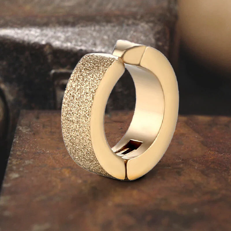 9330-punk-frosted-stainless-steel-hoop-ear-cuffs-6.webp Punk Frosted Stainless Steel Hoop Ear Cuffs