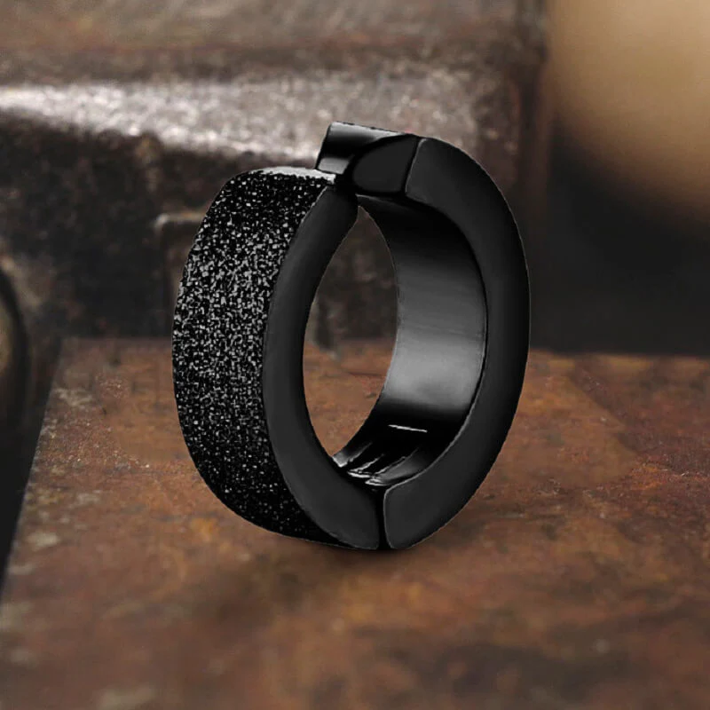 9330-punk-frosted-stainless-steel-hoop-ear-cuffs-8.webp Punk Frosted Stainless Steel Hoop Ear Cuffs