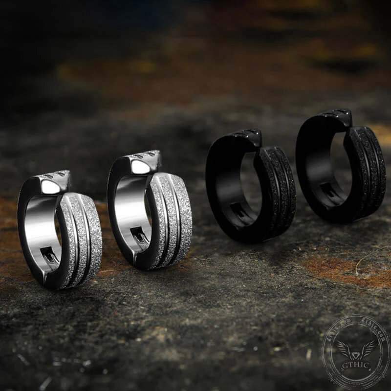 9339-frosted-geometric-stainless-steel-hoop-ear-cuffs-1.webp Frosted Geometric Stainless Steel Hoop Ear Cuffs