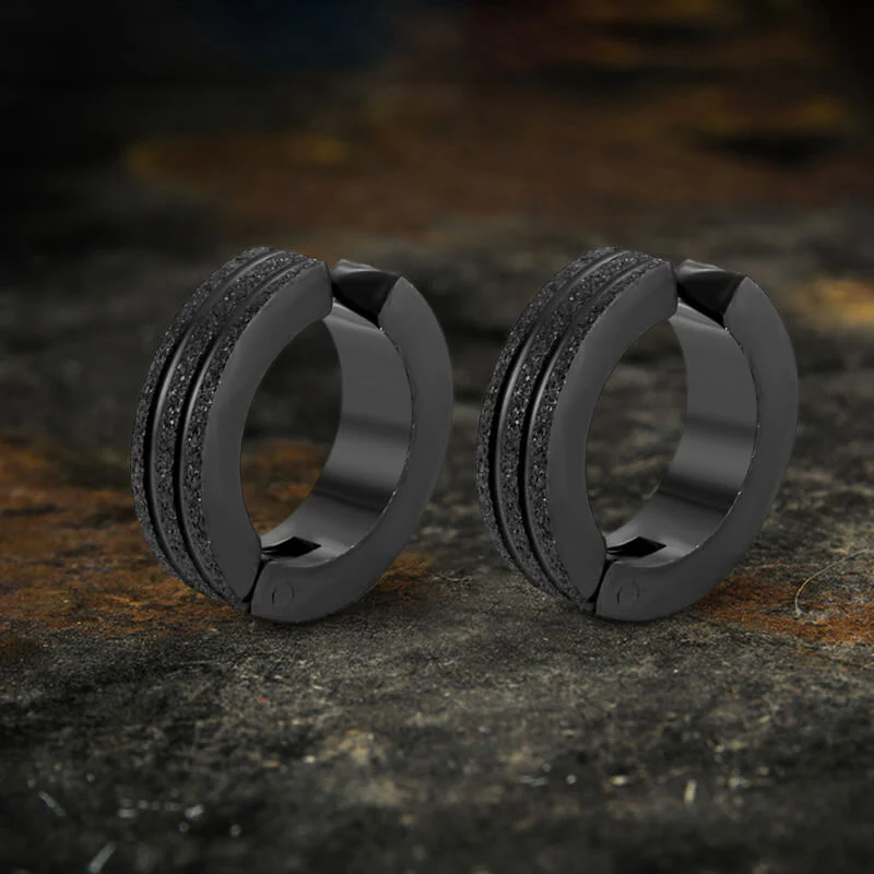 9339-frosted-geometric-stainless-steel-hoop-ear-cuffs-5.webp Frosted Geometric Stainless Steel Hoop Ear Cuffs