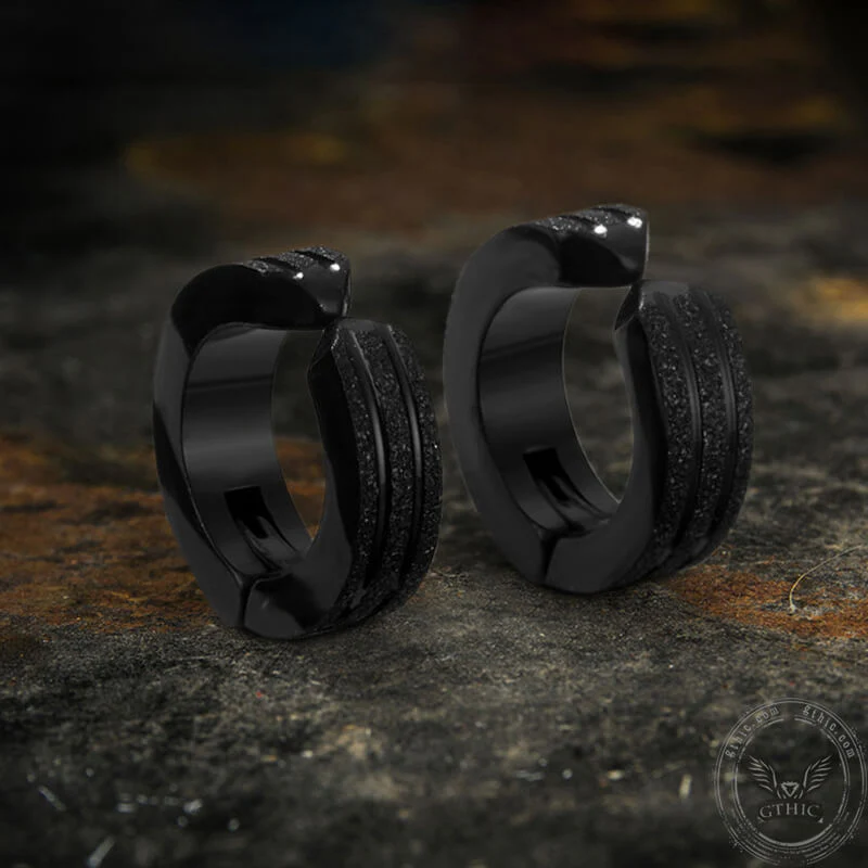 9339-frosted-geometric-stainless-steel-hoop-ear-cuffs-8.webp Frosted Geometric Stainless Steel Hoop Ear Cuffs