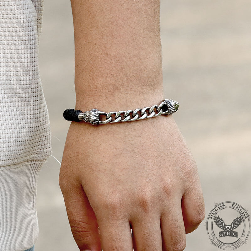 9394-dragon-head-volcanic-stone-stainless-steel-bead-bracelet-2.jpg Dragon Head Volcanic Stone Stainless Steel Bead Bracelet
