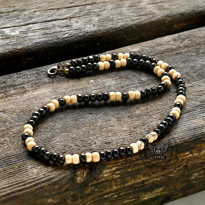 9443-simple-beaded-stainless-steel-surfer-necklace-3.jpg Simple Beaded Stainless Steel Surfer Necklace