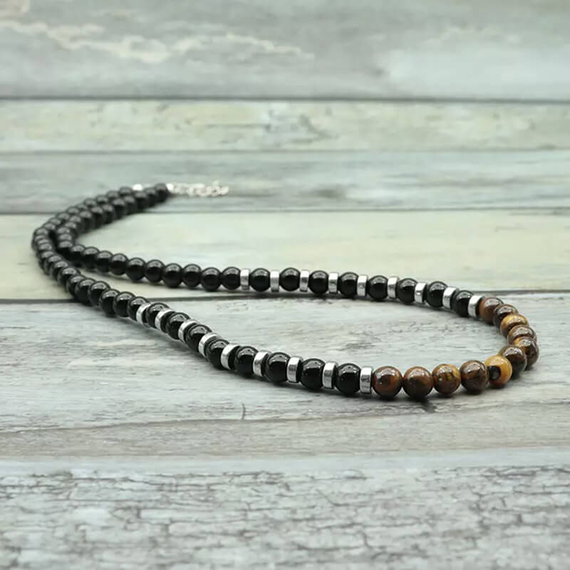 9443-simple-beaded-stainless-steel-surfer-necklace-7.jpg Simple Beaded Stainless Steel Surfer Necklace