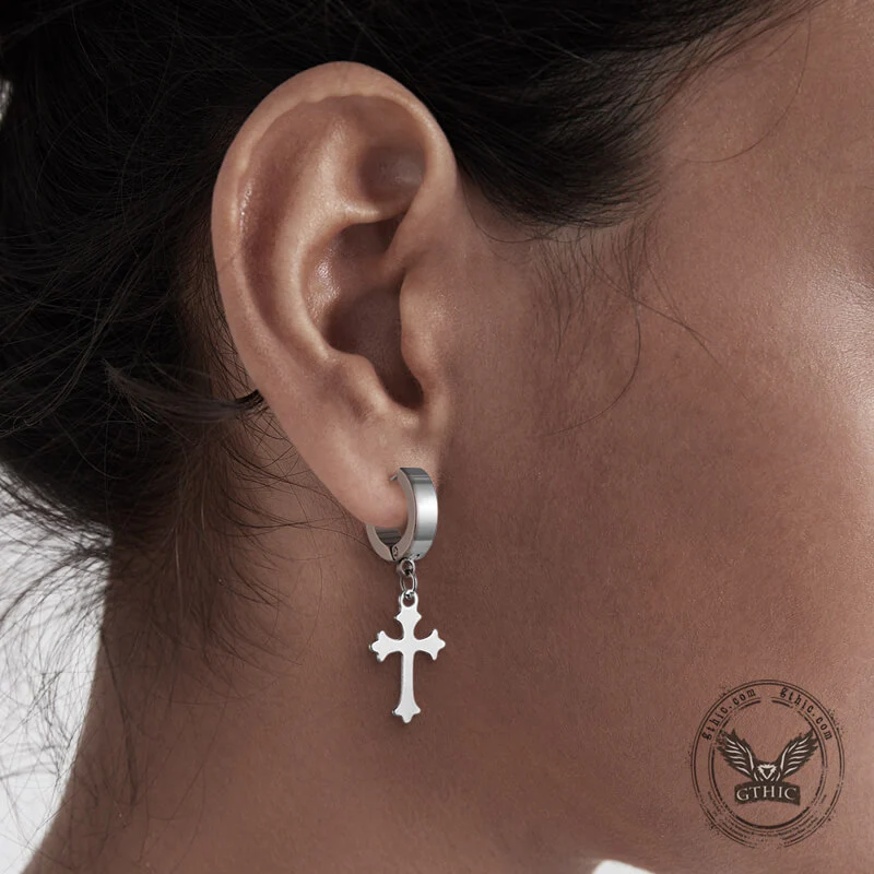 9471-simple-cross-design-stainless-steel-earrings-3.webp Simple Cross Design Stainless Steel Earrings