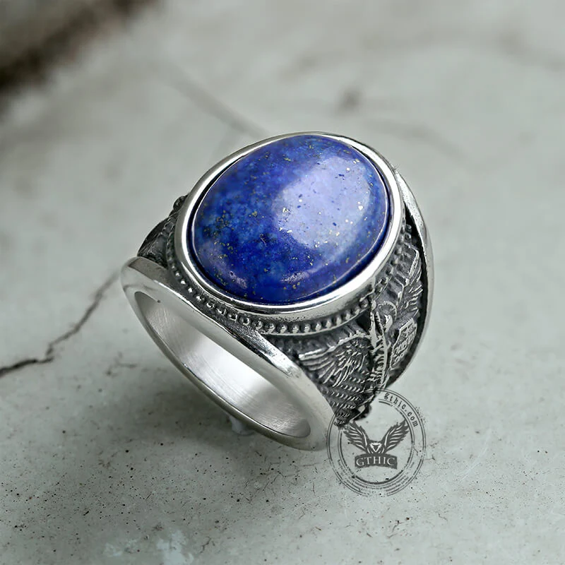 9527-lapis-lazuli-archangel-michael-stainless-steel-gemstone-ring-3.webp Lapis Lazuli Archangel Michael Stainless Steel Gemstone Ring