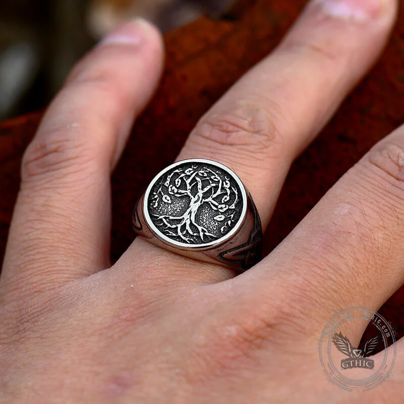 9535-celtic-knot-tree-of-life-stainless-steel-viking-ring-3.webp Celtic Knot Tree of Life Stainless Steel Viking Ring