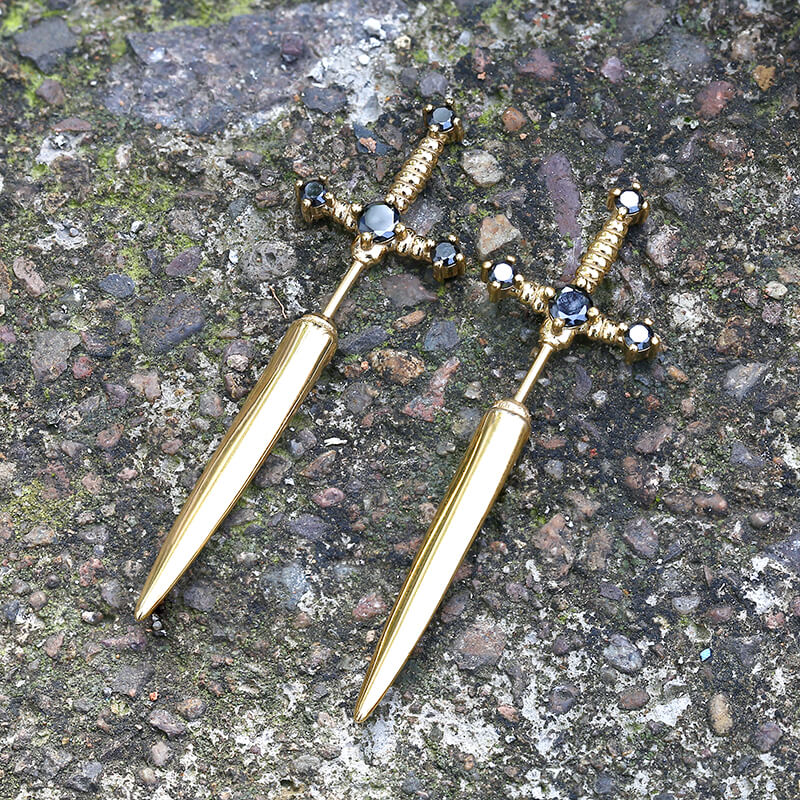 9548-gothic-sword-stainless-steel-stud-earrings-4.jpg Gothic Sword Stainless Steel Stud Earrings