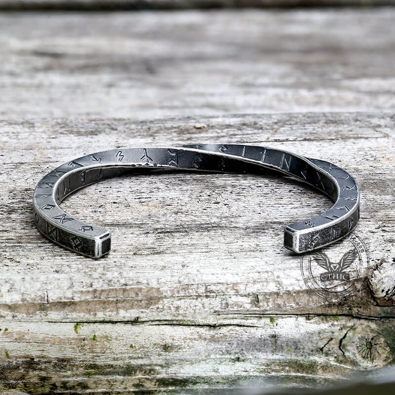 9812-viking-runes-twist-cuff-stainless-steel-bracelet-4.jpg Viking Runes Twist Cuff Stainless Steel Bracelet