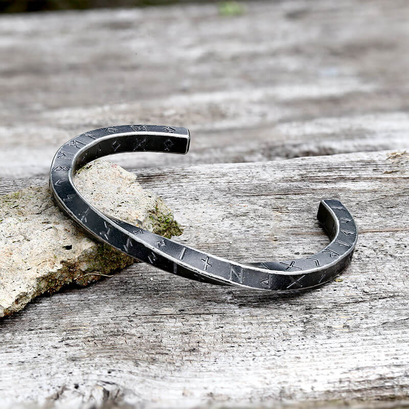 9812-viking-runes-twist-cuff-stainless-steel-bracelet-7.jpg Viking Runes Twist Cuff Stainless Steel Bracelet