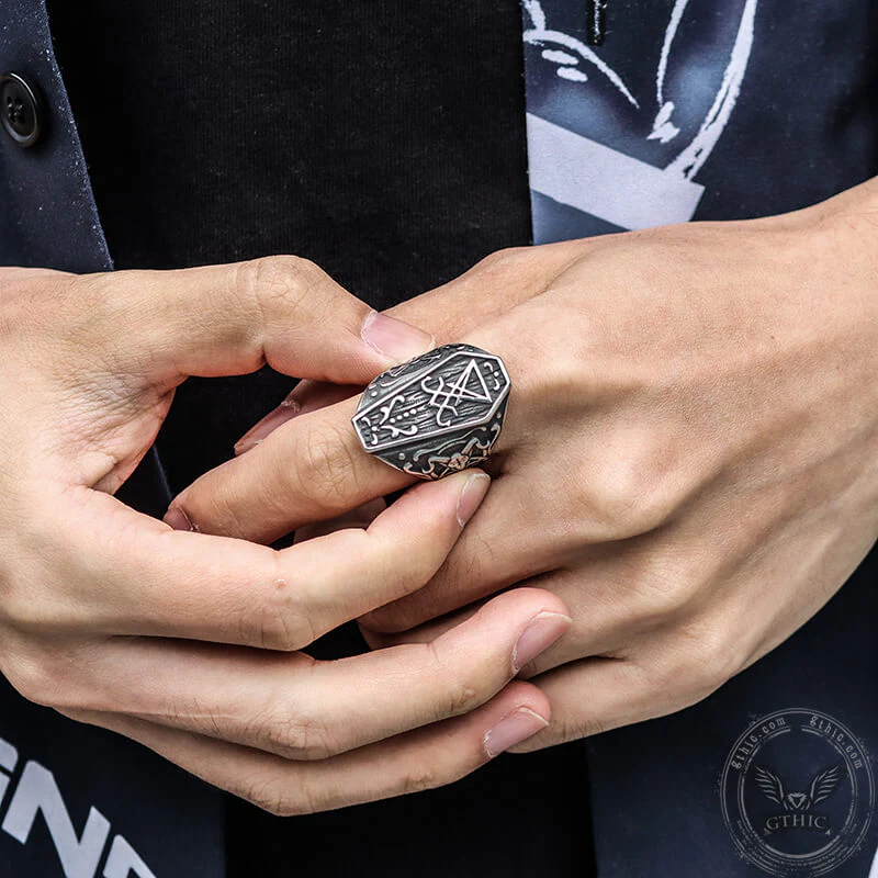 9971-lucifer-symbol-baphomet-stainless-steel-satan-ring-3.webp Lucifer Symbol Baphomet Stainless Steel Satan Ring