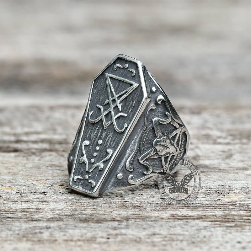 9971-lucifer-symbol-baphomet-stainless-steel-satan-ring-4.jpg Lucifer Symbol Baphomet Stainless Steel Satan Ring